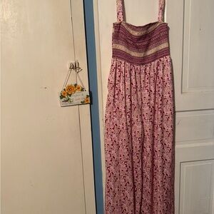 Floral Pink Maxi Dress